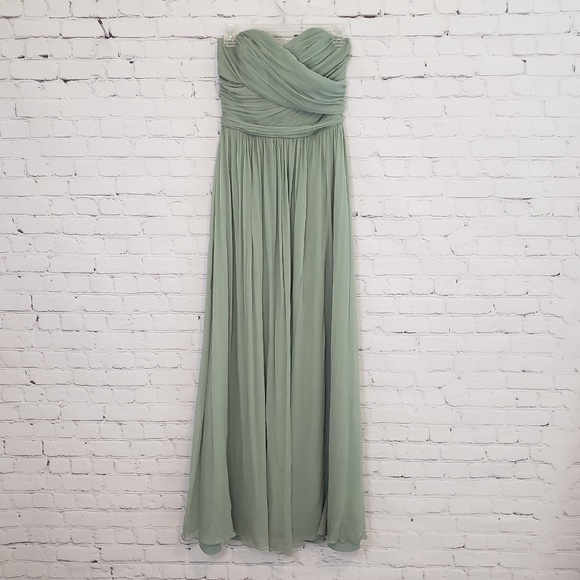 J. Crew Dresses & Skirts - J. Crew Sweetheart Neck Green Gown